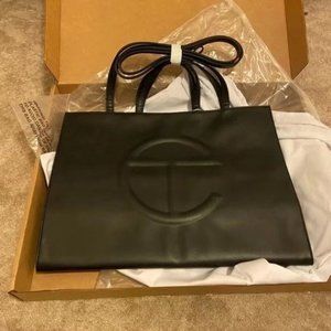 Brand new 100% authentic Telfar Medium Black Shopping Bag-1